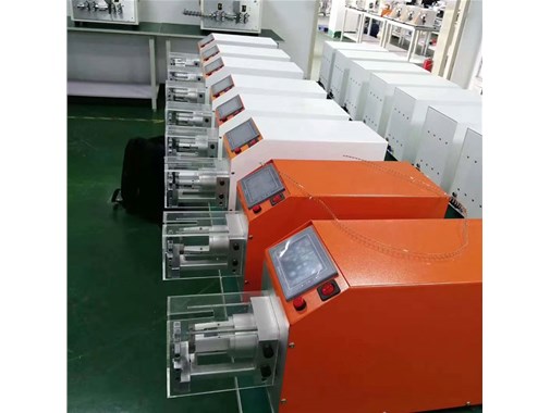 Safe operation of coaxial stripping machine